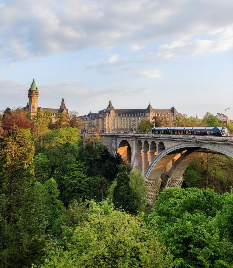 Luxemburg-Stadt mit der Adolphe-Brücke